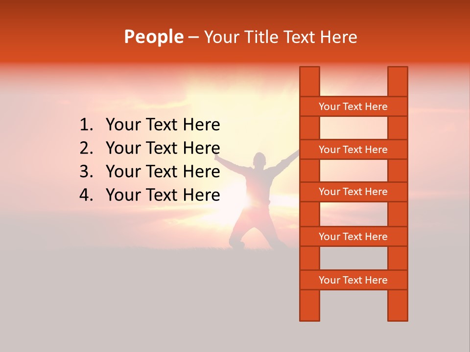 Black Horizontal Red PowerPoint Template