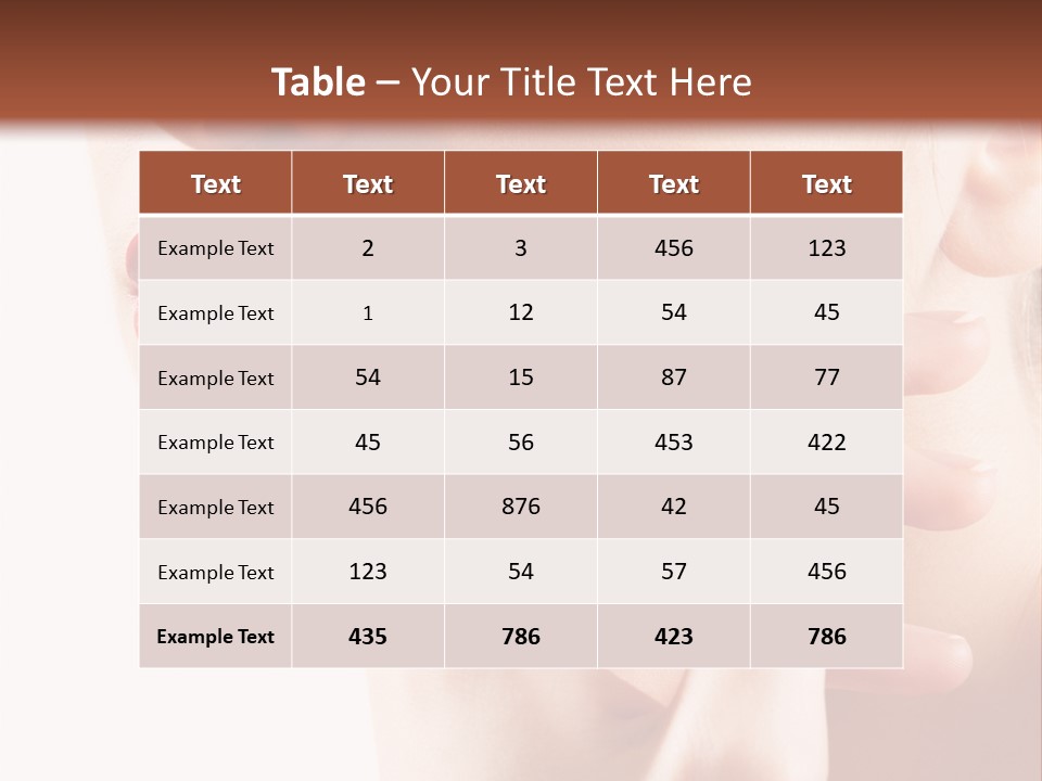 Body Clean Background PowerPoint Template