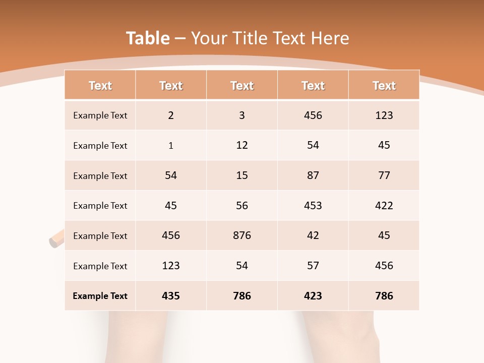 Showing Hand Erasing PowerPoint Template