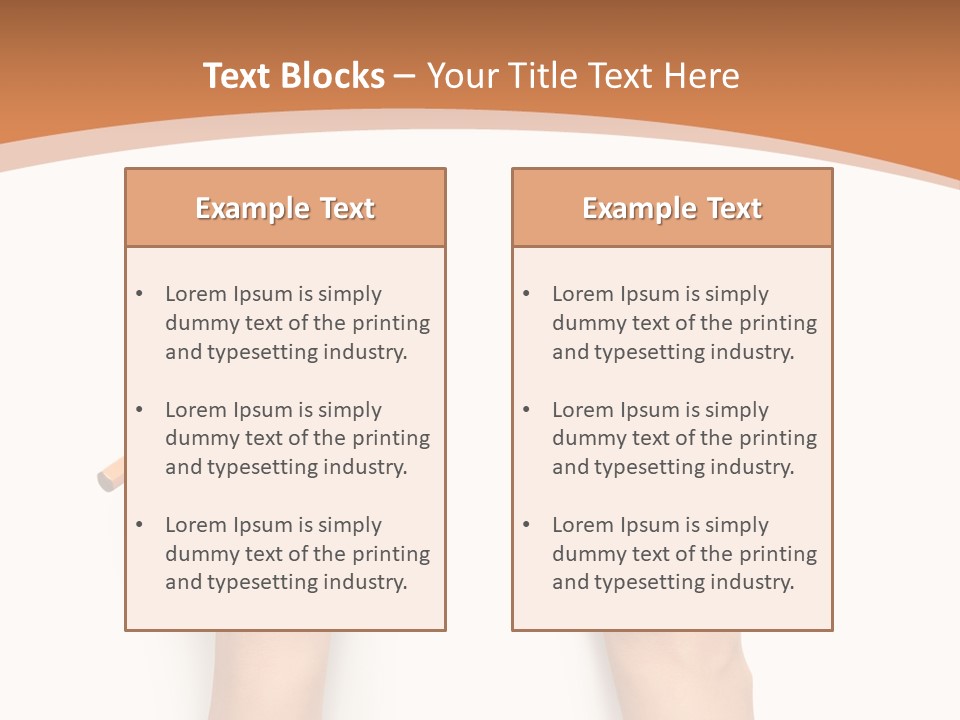 Showing Hand Erasing PowerPoint Template