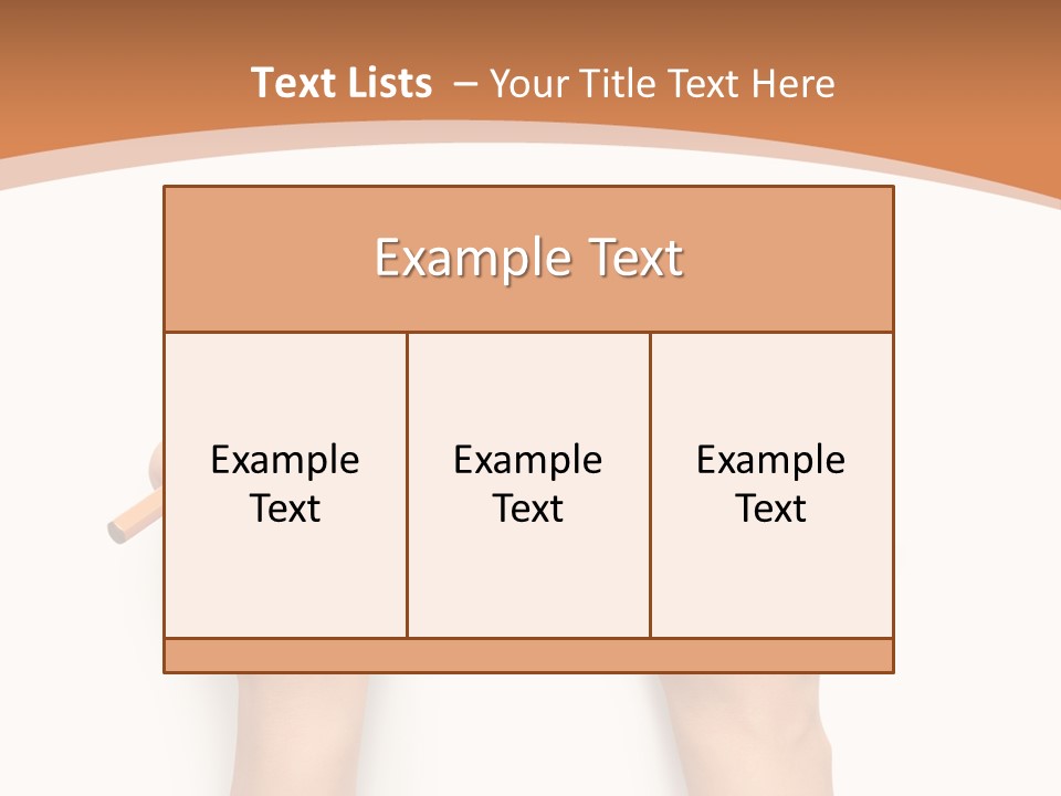 Showing Hand Erasing PowerPoint Template
