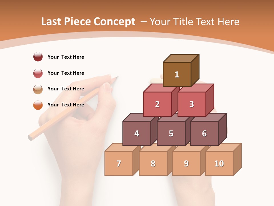 Showing Hand Erasing PowerPoint Template