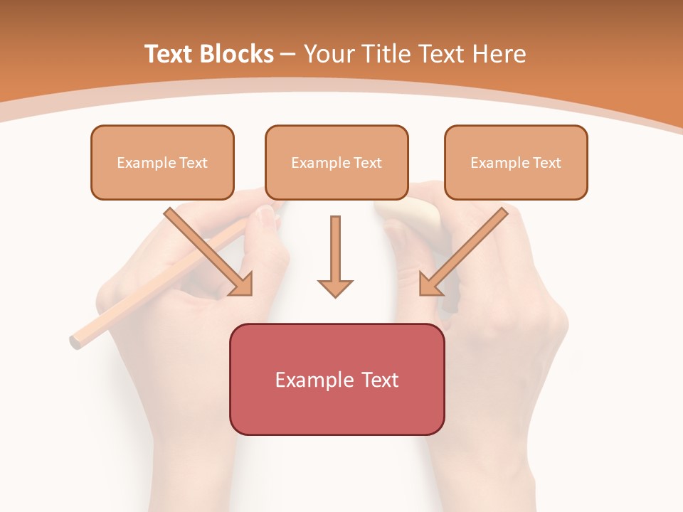 Showing Hand Erasing PowerPoint Template