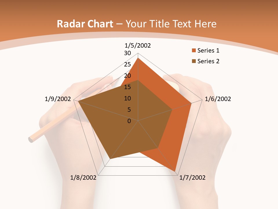 Showing Hand Erasing PowerPoint Template