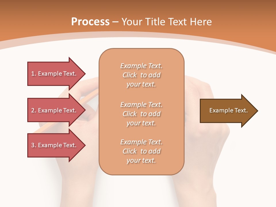 Showing Hand Erasing PowerPoint Template