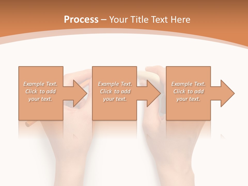 Showing Hand Erasing PowerPoint Template