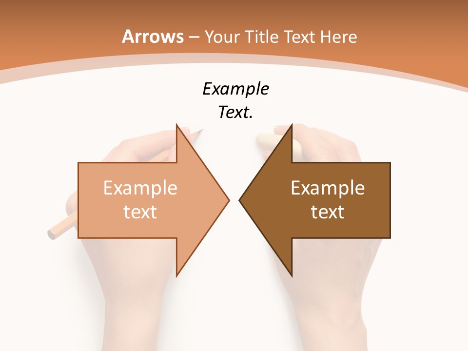 Showing Hand Erasing PowerPoint Template