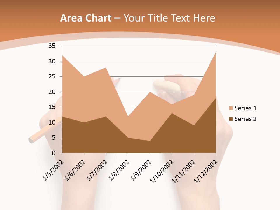 Showing Hand Erasing PowerPoint Template