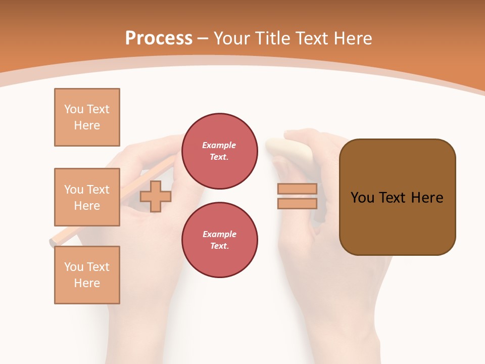 Showing Hand Erasing PowerPoint Template