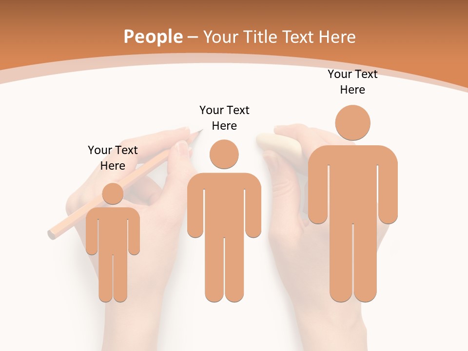 Showing Hand Erasing PowerPoint Template