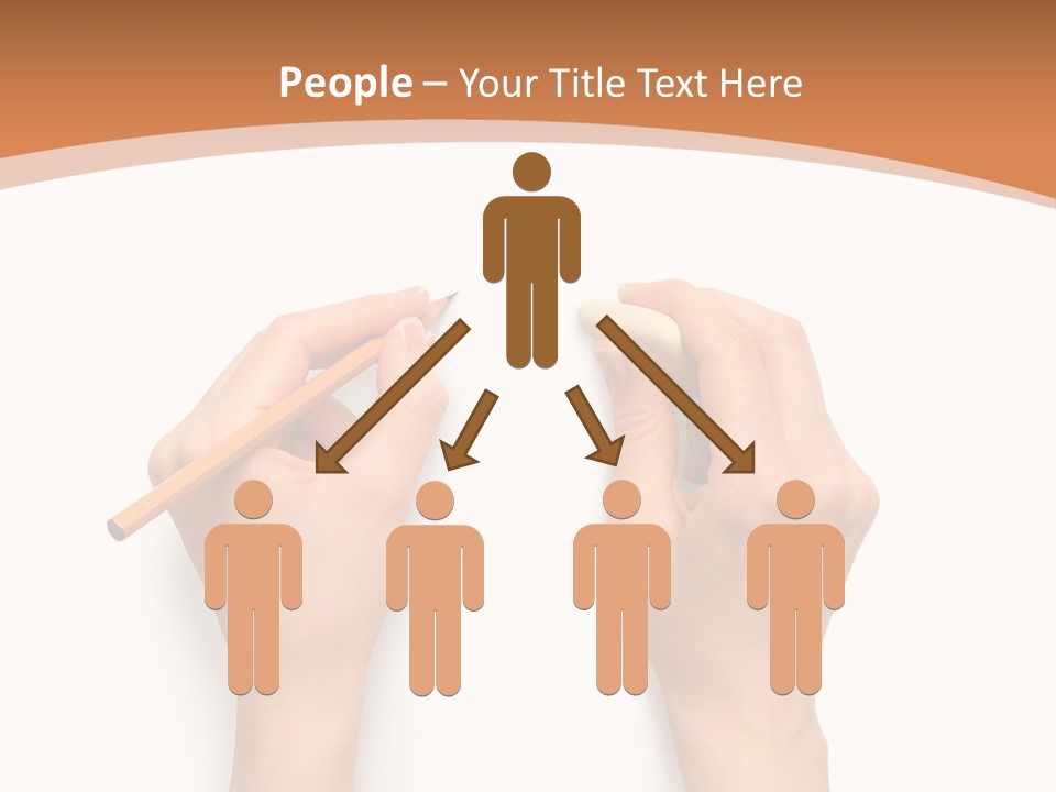Showing Hand Erasing PowerPoint Template
