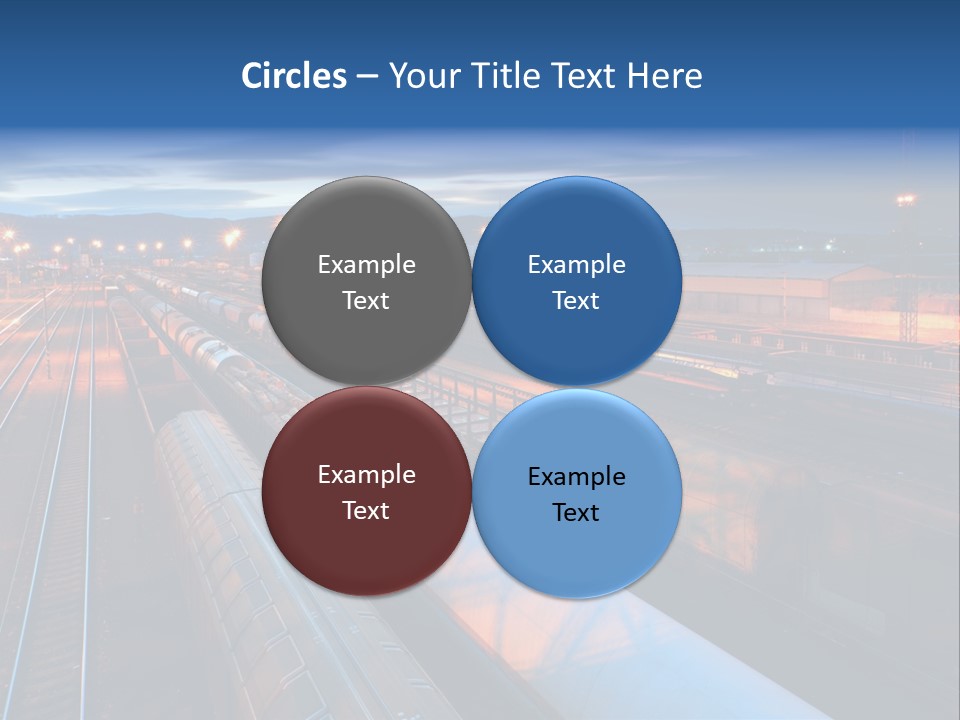 Freighttrain Sunrise Move PowerPoint Template