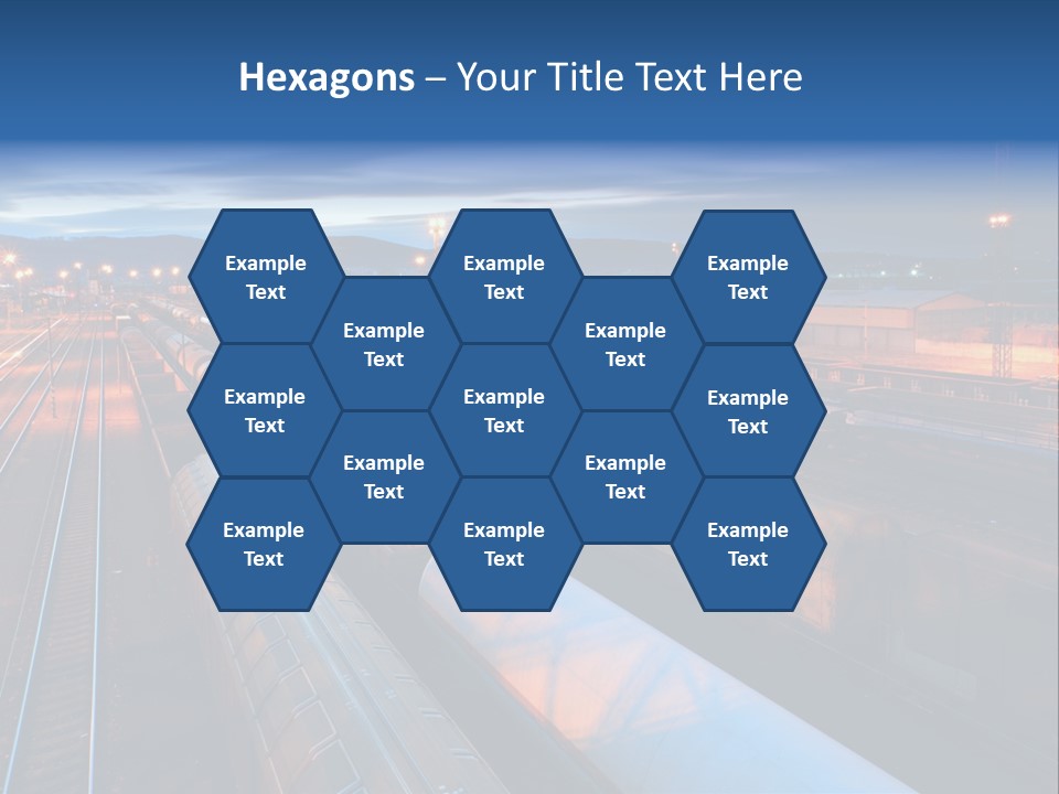 Freighttrain Sunrise Move PowerPoint Template