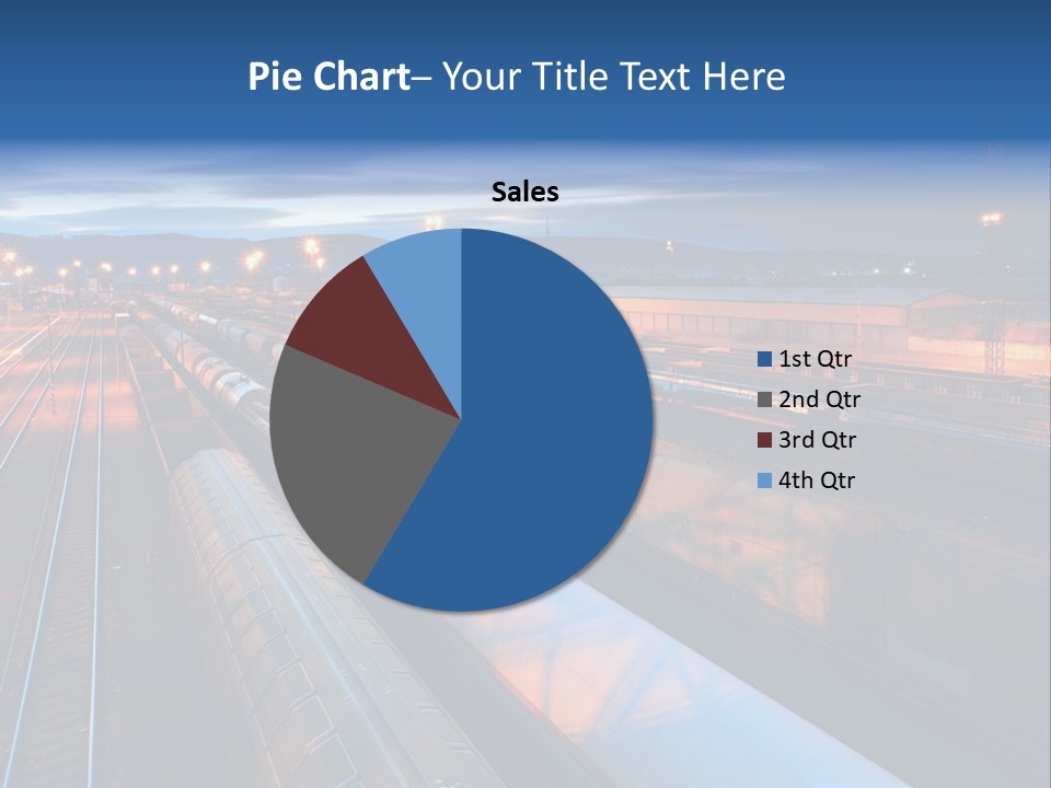 Freighttrain Sunrise Move PowerPoint Template