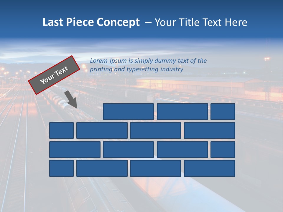 Freighttrain Sunrise Move PowerPoint Template