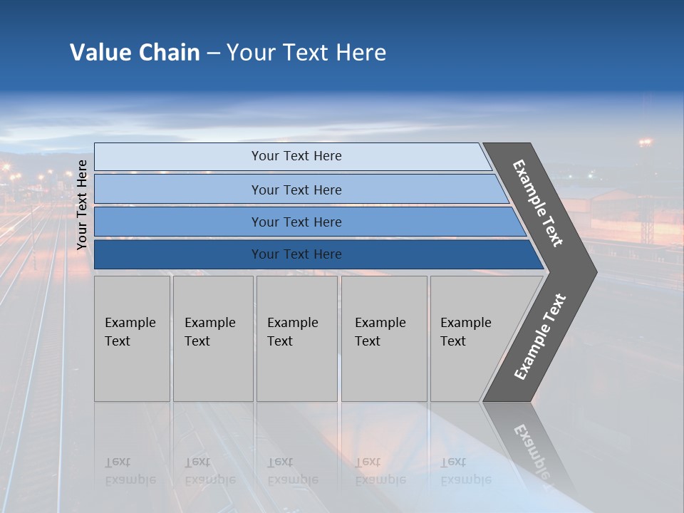 Freighttrain Sunrise Move PowerPoint Template