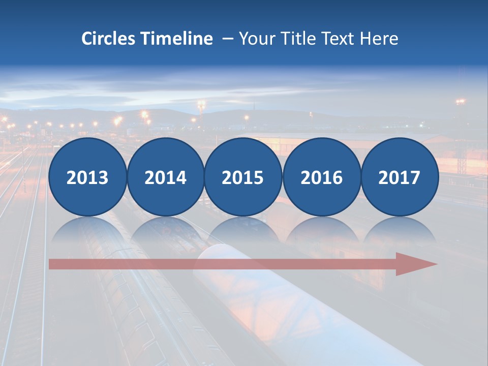 Freighttrain Sunrise Move PowerPoint Template