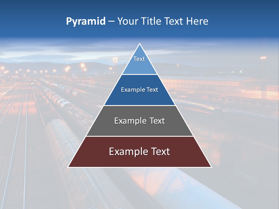 Freighttrain Sunrise Move PowerPoint Template