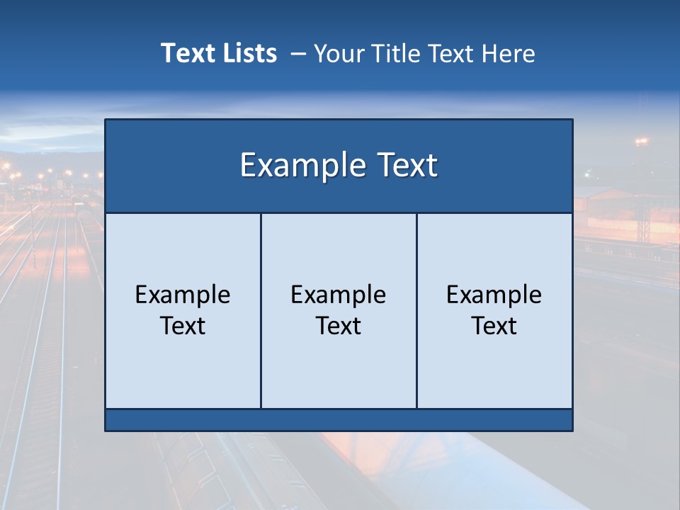 Freighttrain Sunrise Move PowerPoint Template