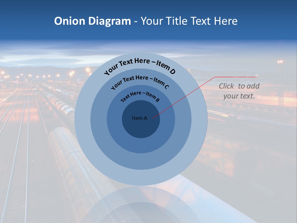Freighttrain Sunrise Move PowerPoint Template