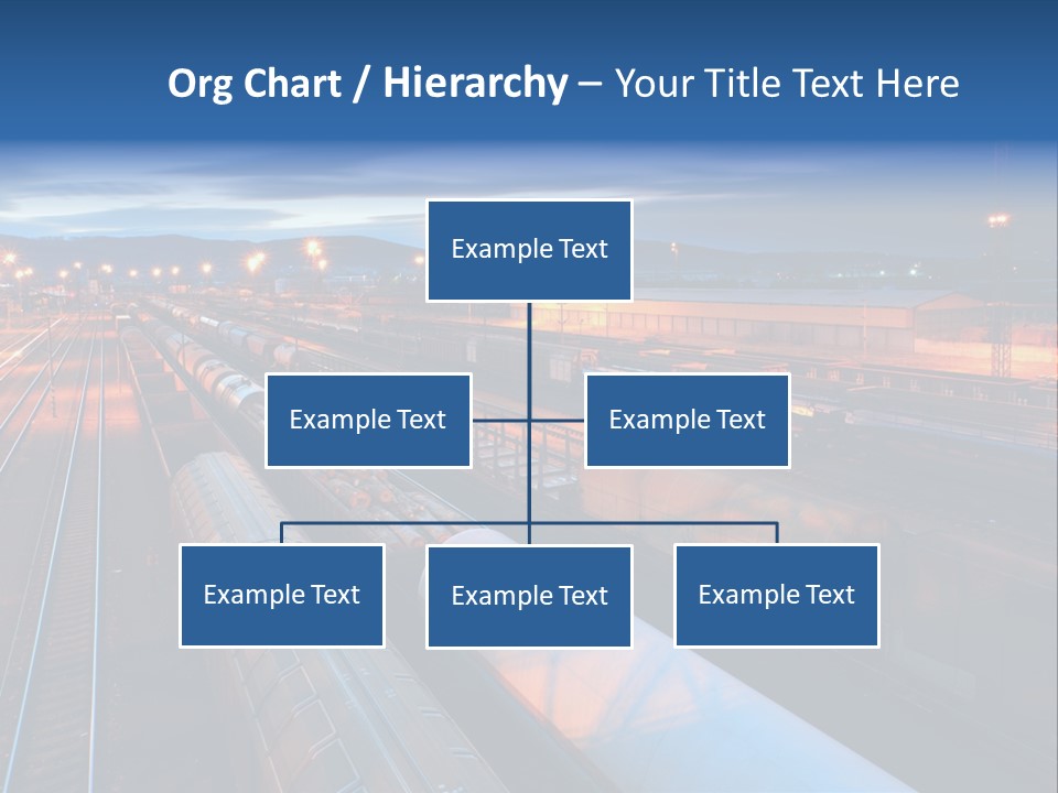 Freighttrain Sunrise Move PowerPoint Template