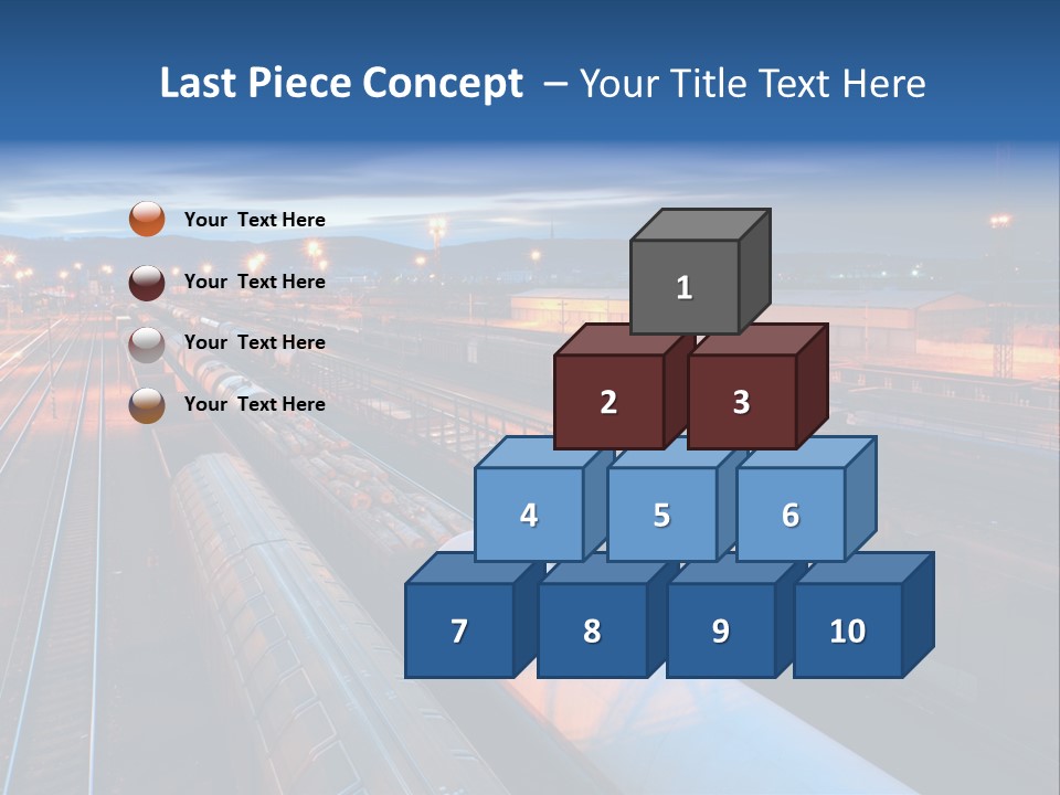 Freighttrain Sunrise Move PowerPoint Template