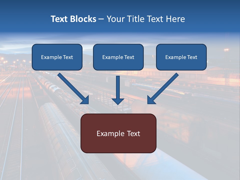 Freighttrain Sunrise Move PowerPoint Template