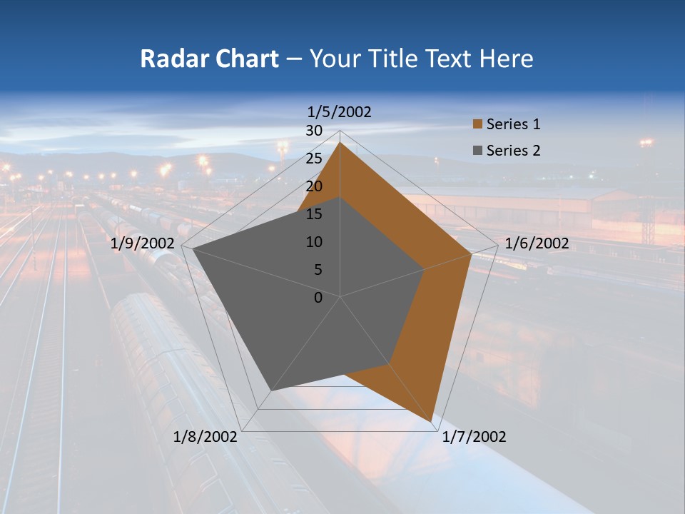 Freighttrain Sunrise Move PowerPoint Template