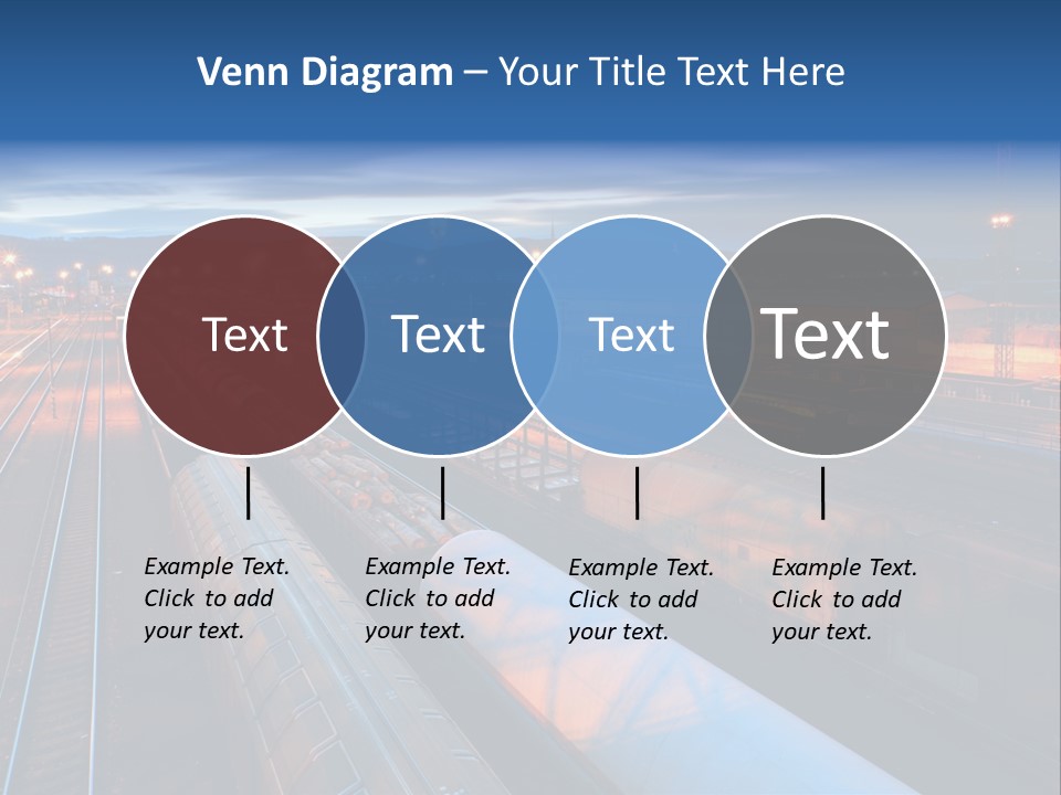 Freighttrain Sunrise Move PowerPoint Template