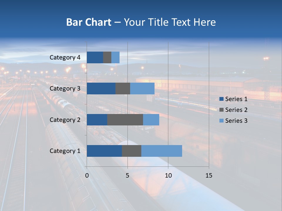 Freighttrain Sunrise Move PowerPoint Template