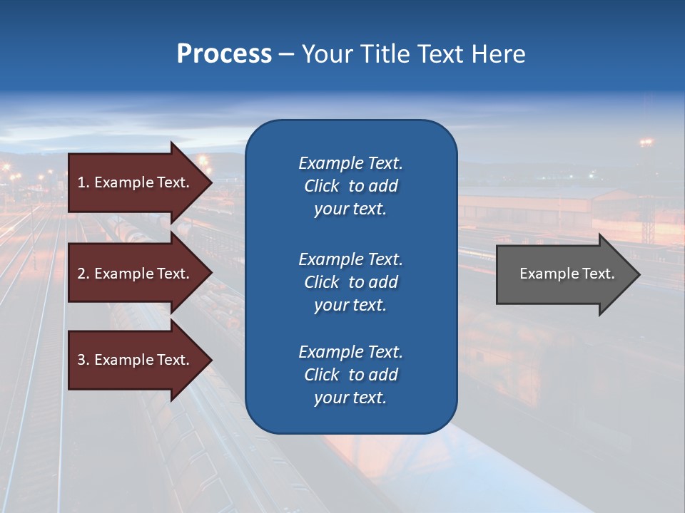 Freighttrain Sunrise Move PowerPoint Template