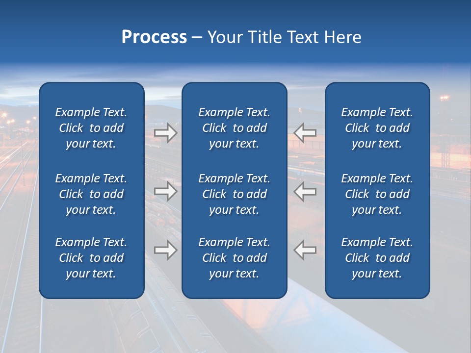 Freighttrain Sunrise Move PowerPoint Template