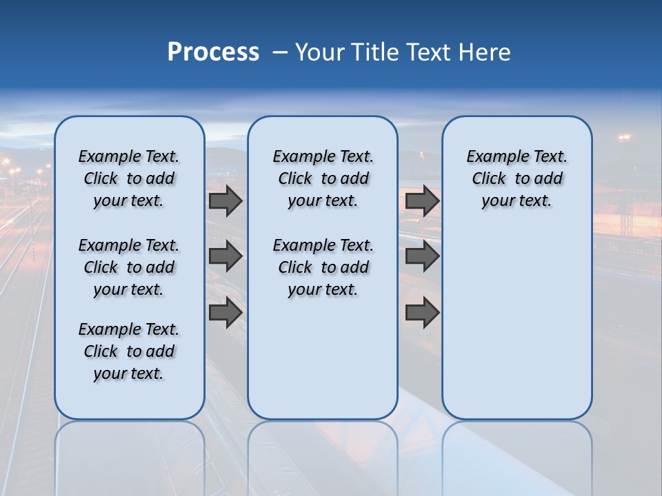 Freighttrain Sunrise Move PowerPoint Template