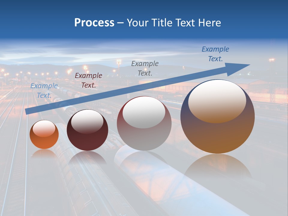 Freighttrain Sunrise Move PowerPoint Template