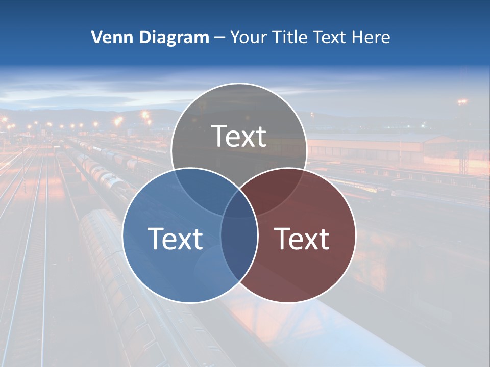 Freighttrain Sunrise Move PowerPoint Template