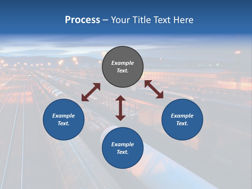 Freighttrain Sunrise Move PowerPoint Template