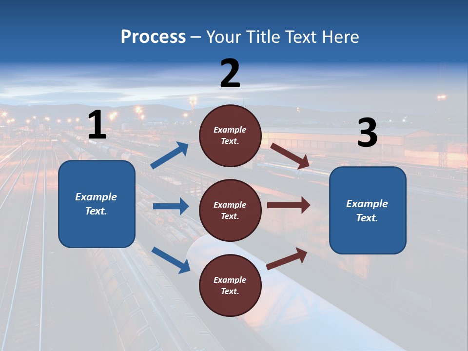 Freighttrain Sunrise Move PowerPoint Template