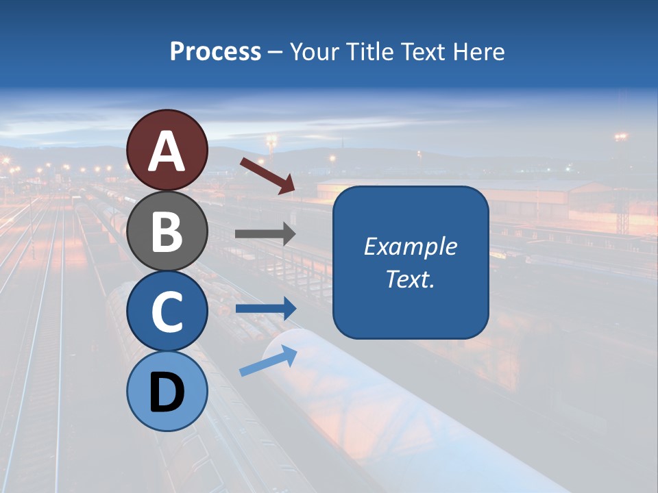 Freighttrain Sunrise Move PowerPoint Template
