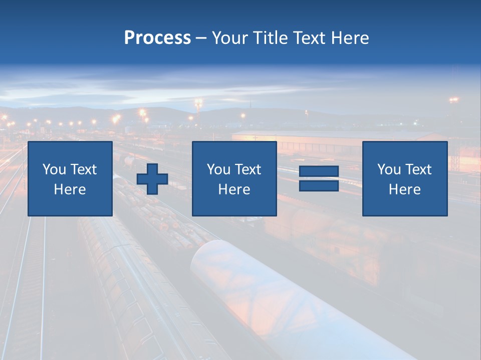 Freighttrain Sunrise Move PowerPoint Template