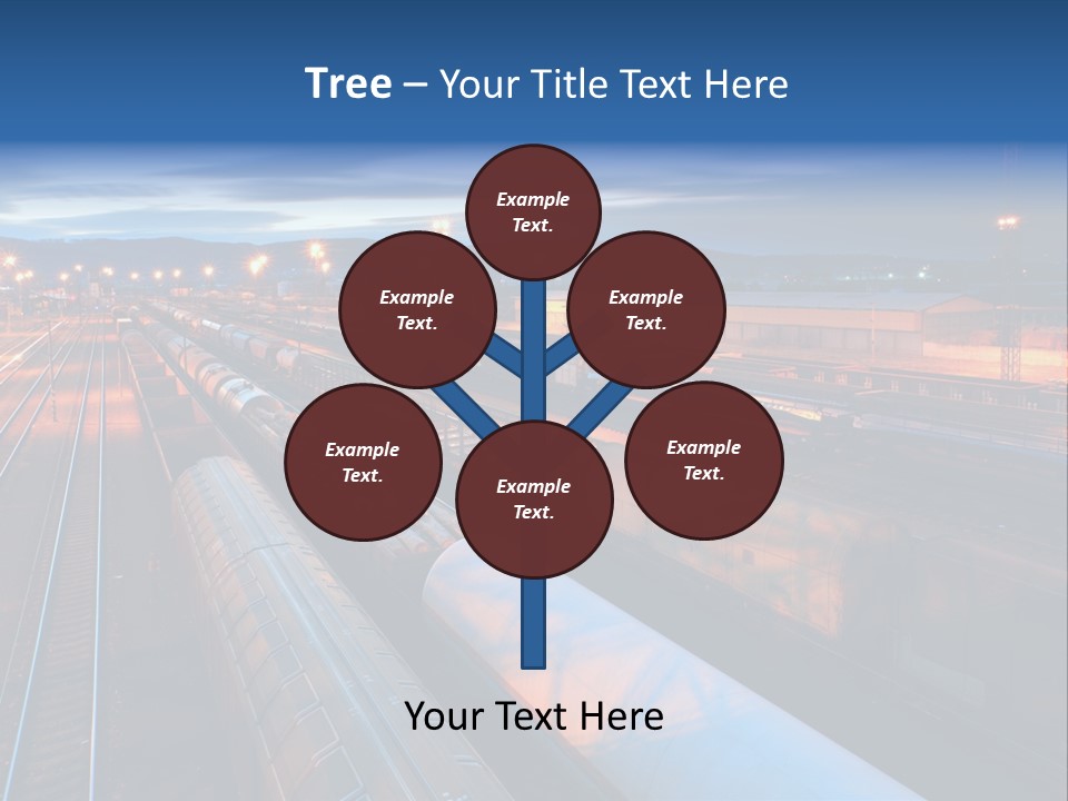 Freighttrain Sunrise Move PowerPoint Template