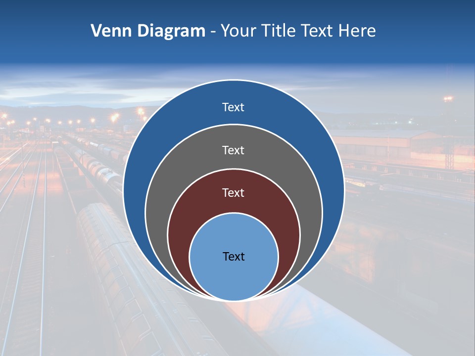 Freighttrain Sunrise Move PowerPoint Template