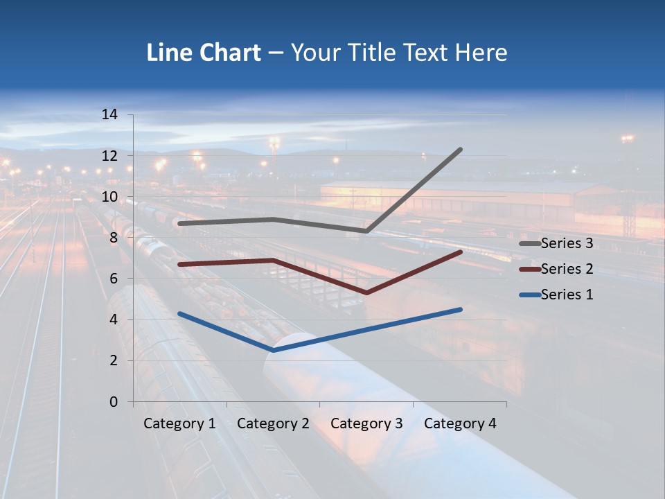 Freighttrain Sunrise Move PowerPoint Template