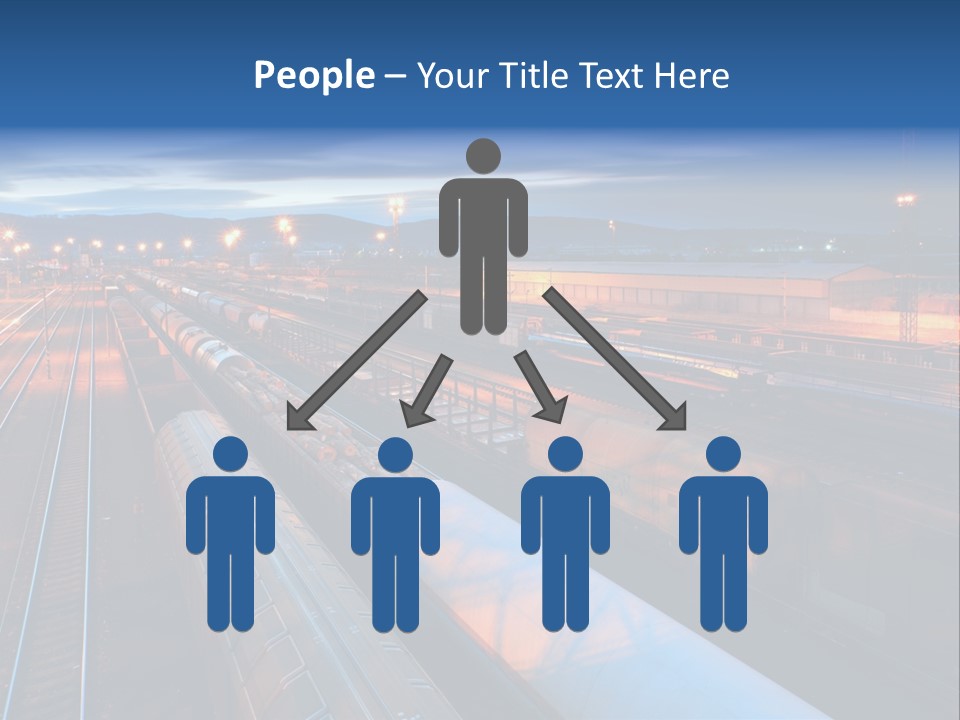 Freighttrain Sunrise Move PowerPoint Template