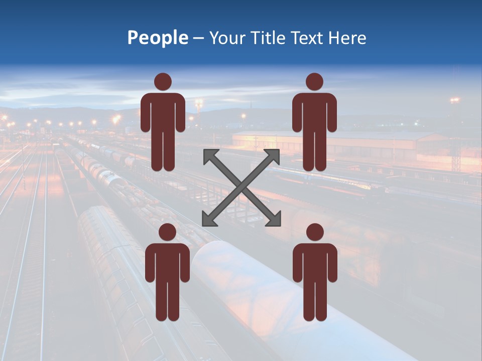 Freighttrain Sunrise Move PowerPoint Template