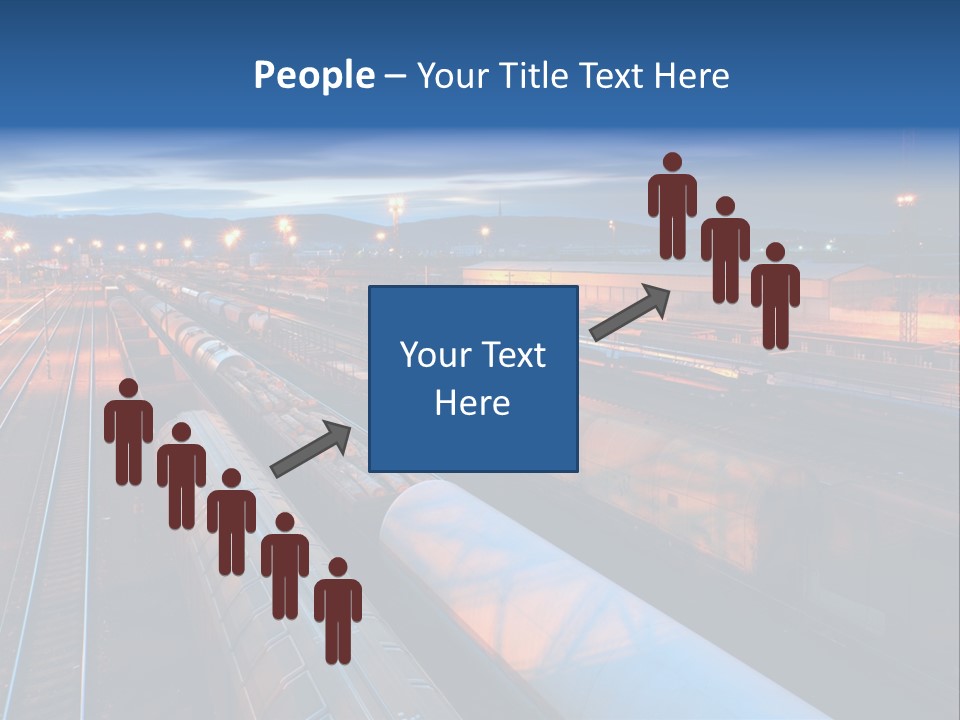 Freighttrain Sunrise Move PowerPoint Template