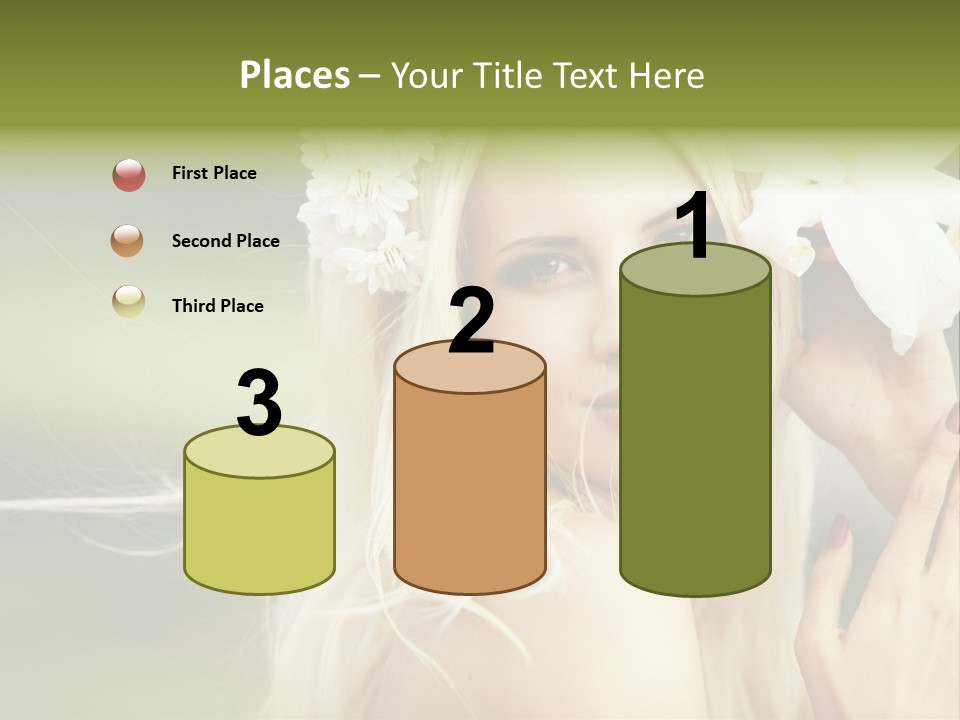 Woman Nature Pretty PowerPoint Template