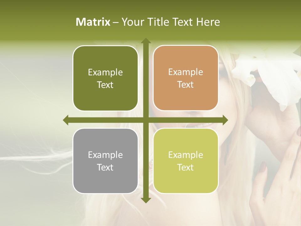 Woman Nature Pretty PowerPoint Template