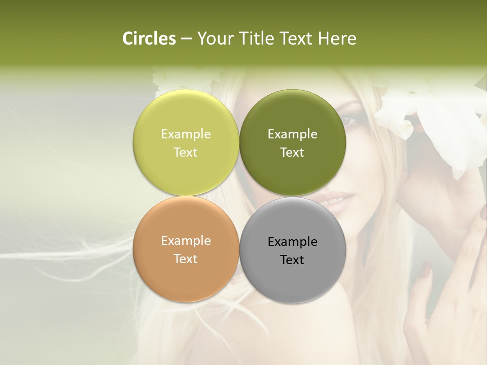 Woman Nature Pretty PowerPoint Template