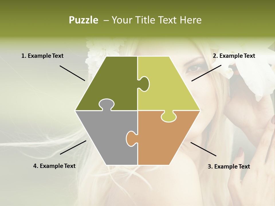 Woman Nature Pretty PowerPoint Template