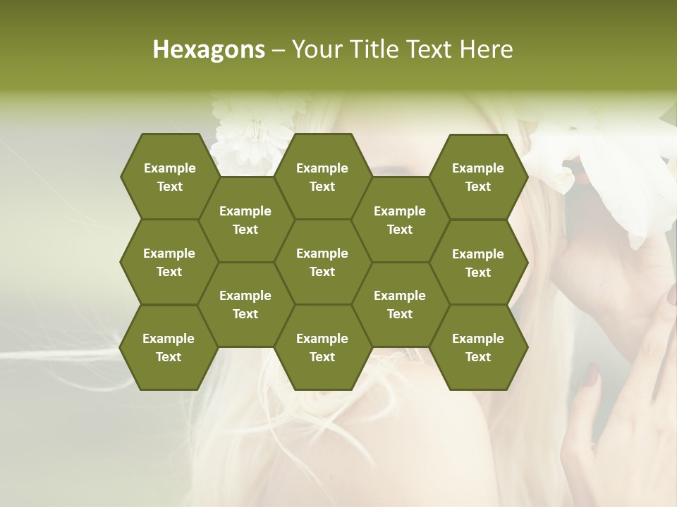 Woman Nature Pretty PowerPoint Template